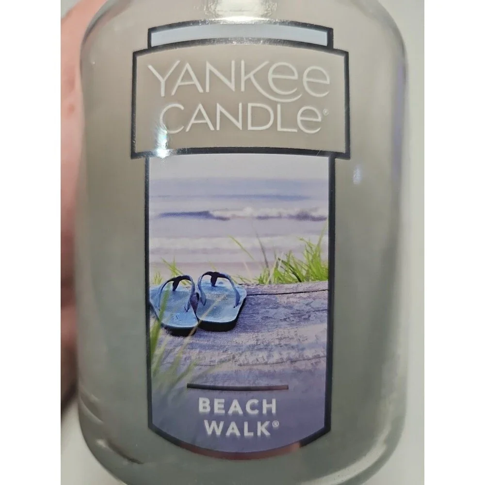 NEW Yankee Candle Beach Walk Large Jar 22oz 110-150 Hours Burn Time 1129788 Blue - Picture 5 of 5